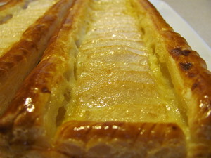 tarte feuilletee poires